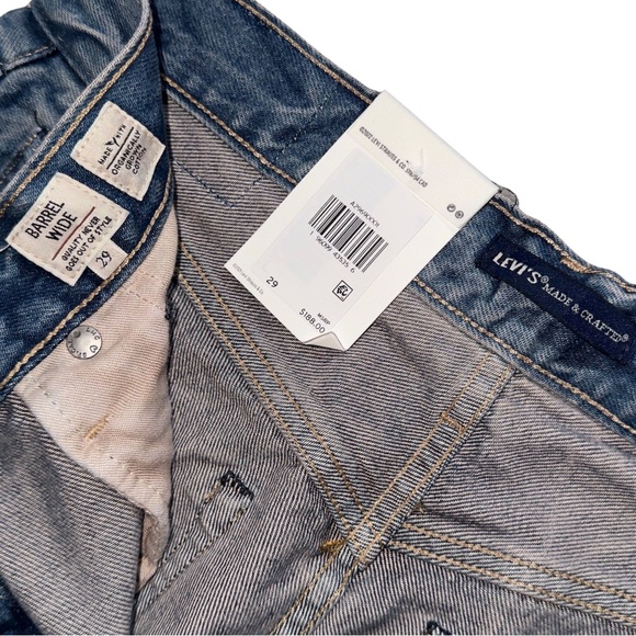 Levi's® Made & Crafted® Wide Barrel Women’s Jeans Sweetwater - Medium Stone Wash - Picture 10 of 16